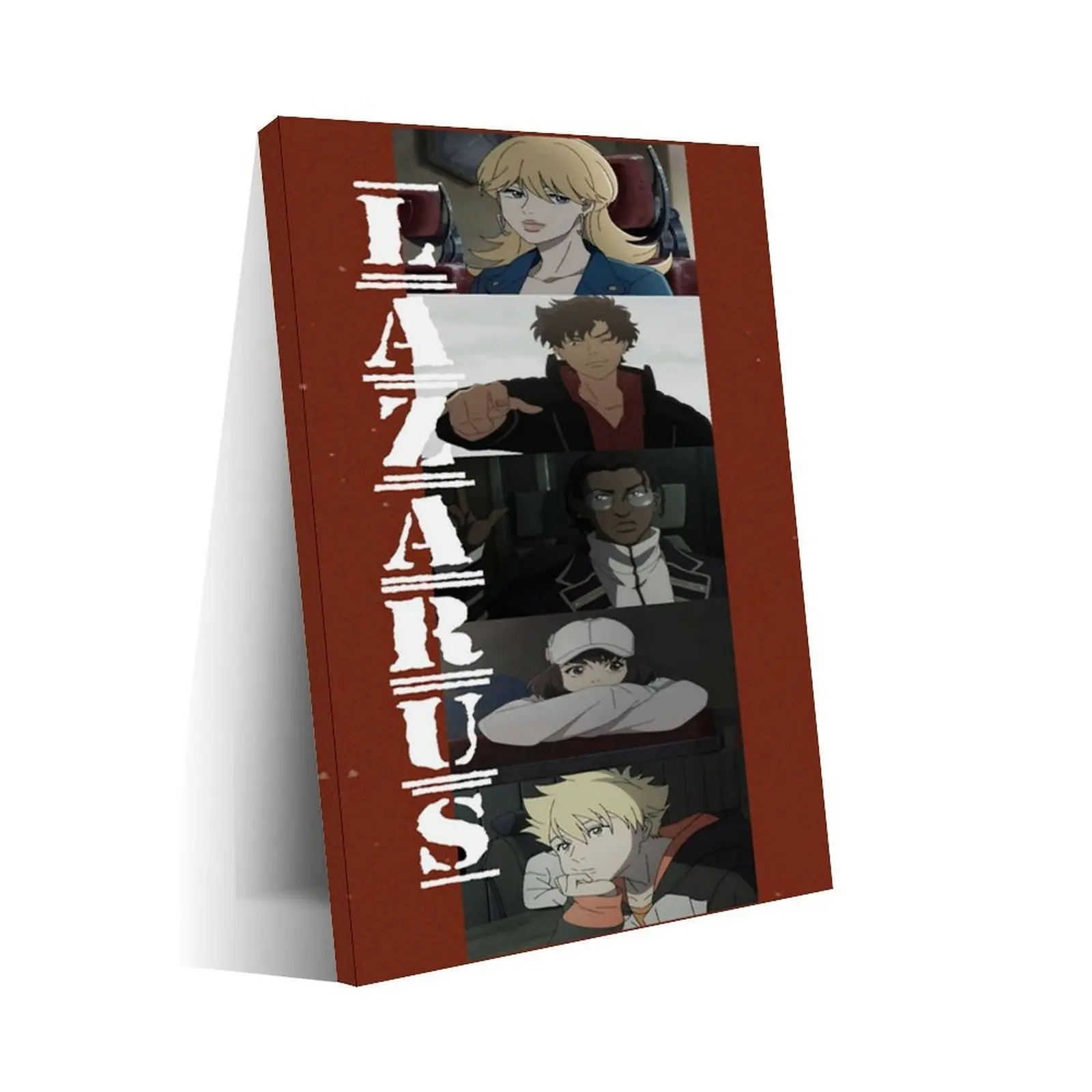 Japanese Anime Theme Lazarus Artistic Canvas Print Poster, Eco-Friendly Fade-Resistant Waterproof Hangable Newspaper-Coffee Wall Art, Multi-Size Framed/Unframed Home Decor for Bedroom, Dining Room, Kitchen (08x12in/20x30cm)