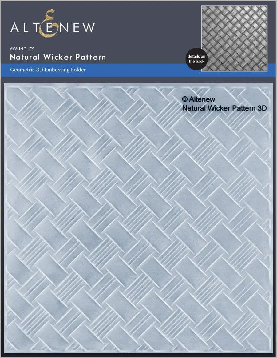 Natural Wicker Pattern 3D Embossing Folder