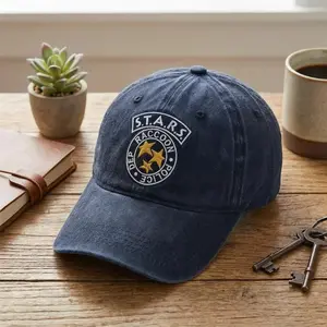 Resident Evil Embroidered Cap, Umbrella Corporation Hat, Leon Kennedy Cap, Horror Game Merch, Gamer Gift