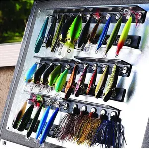 212 MAIN Tackle Titan Magnetic Lure Management System, Fishing Tackle Organizer - Galvanized Black Storage Solution with Patent-Pending Magnetic Hold