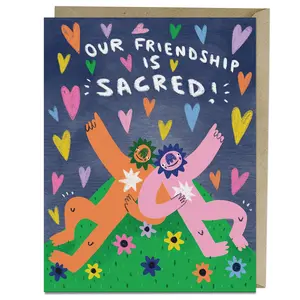 Friendship is Sacred Friendship Card Friendship is Sacred Friendship Card