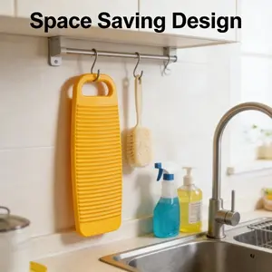 2026 New Home Laundry Board with Handle Non-Slip Washboard, Essential for Dorms, Rentals and Laundry Room, Thick Durable Plastic Material, Laundry Products, Cleaning