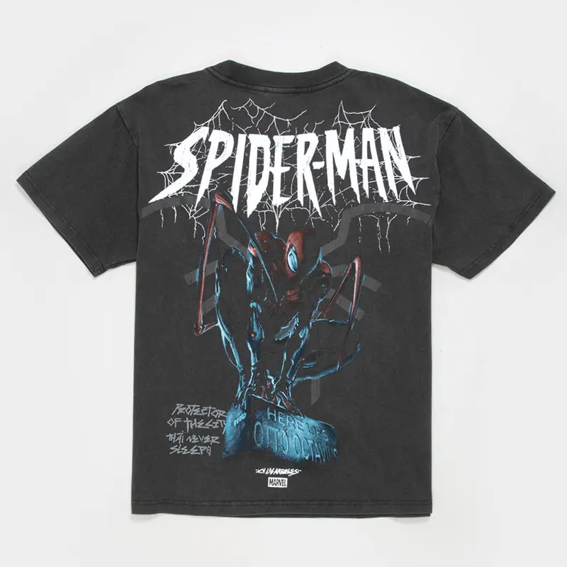 CVLA x Marvel Spider-Man Web Of The City Mens Boxy Tee