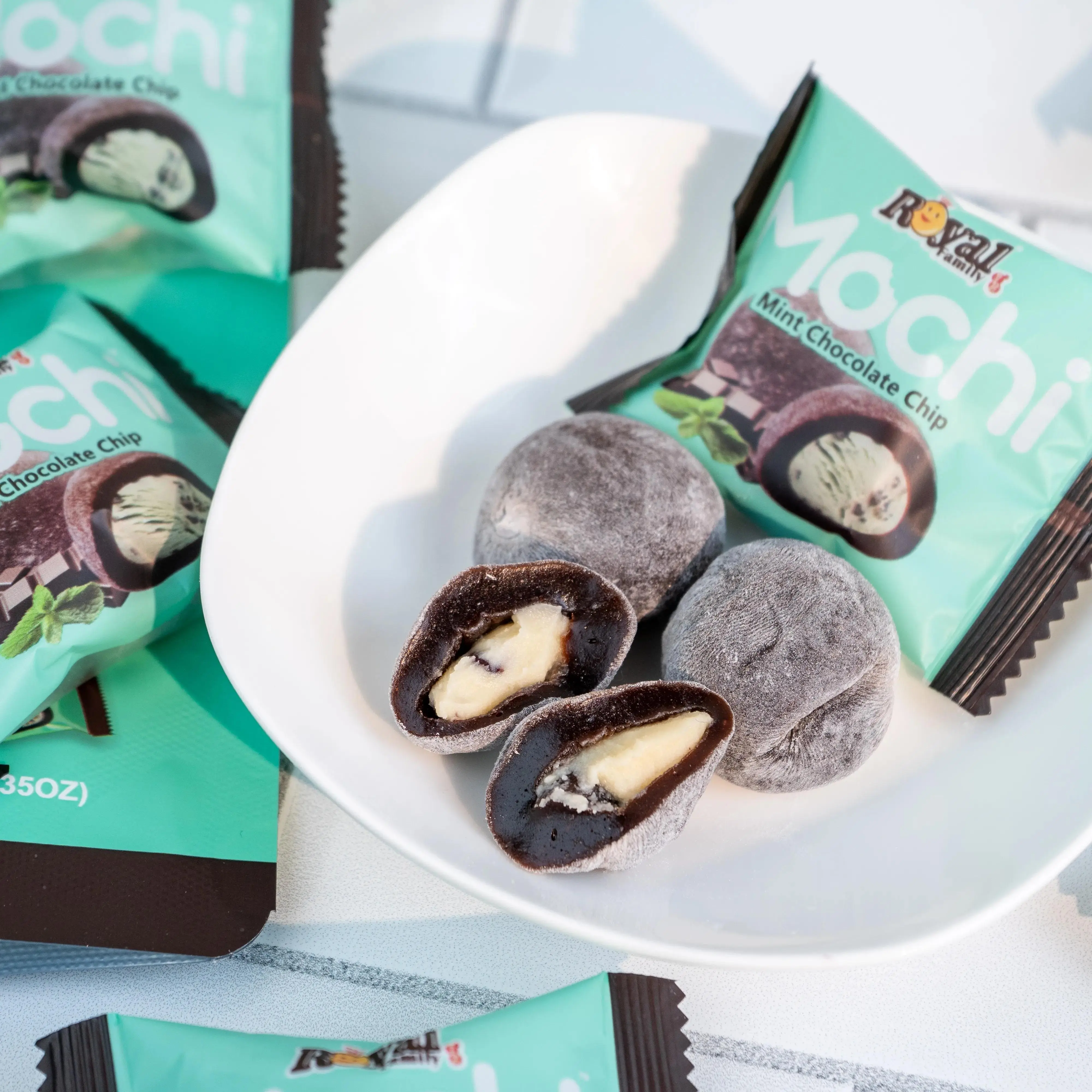 ROYAL FAMILY Vegan Mint Chocolate Mochi 180g - Delicious Taiwanese