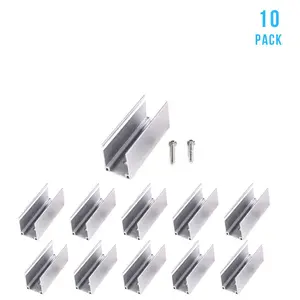5CM Aluminum Clips For Flexible Neon Rope Light - 10-Pack