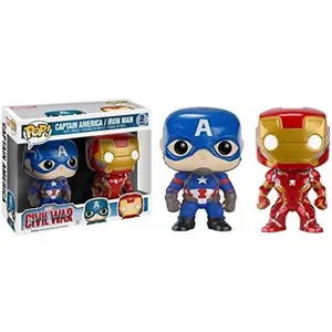 Funko POP! Marvel Civil War Captain America vs. Iron Man 2-Pack Collectors Corps Exclusive