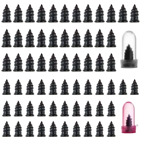 60Pcs Premium Tire Repair Rubber Nail Kit, Spiral Screw-in Tire Plugs with 2 Sizes, Emergency Roadside Flat Tire Fast Self-Service Fix Tool for Car Truck Motorcycle Tractor ATV SUV