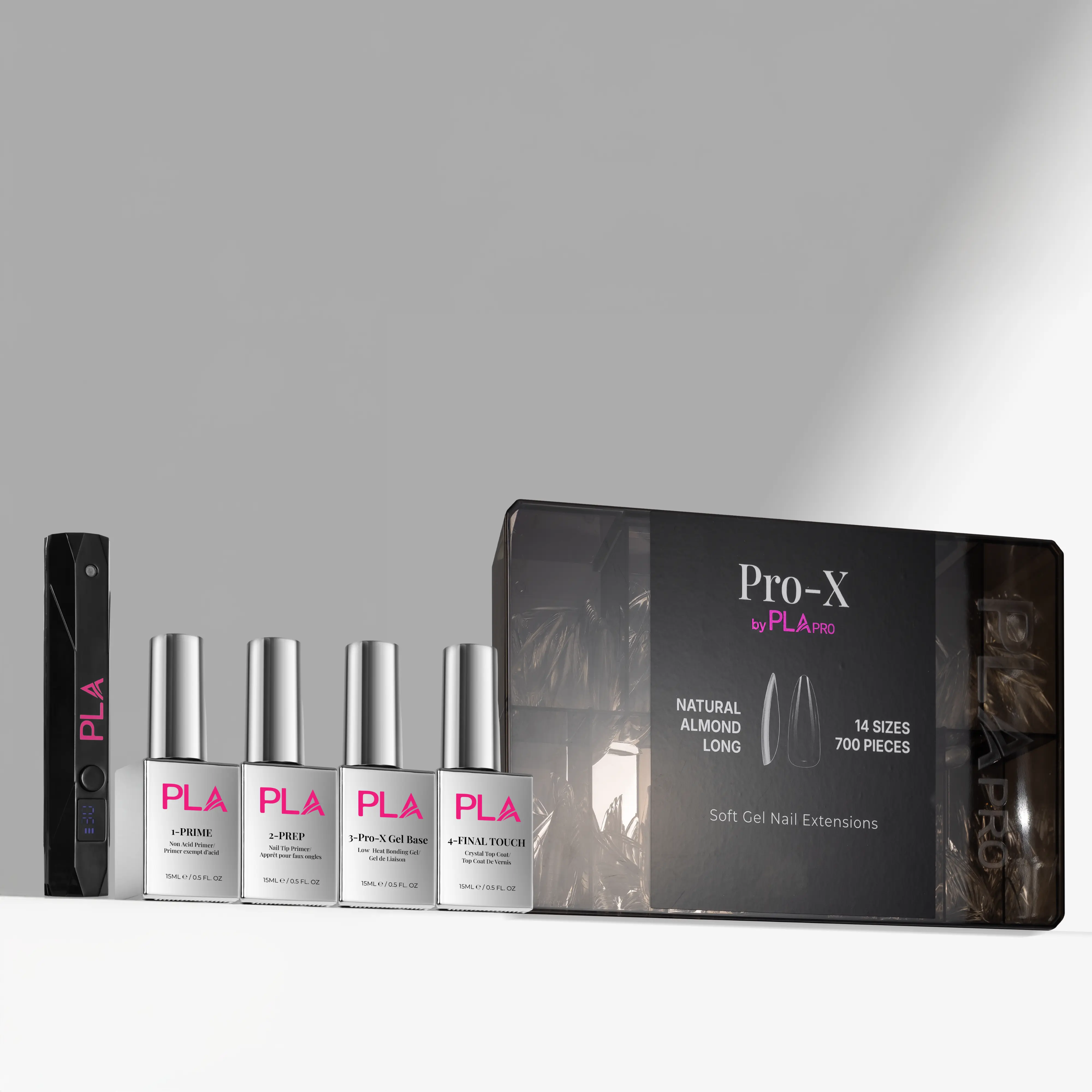 PLA Pro-X by PLA Soft Gel Extension Kit | HEMA-Free | TPO-Free | Gel Nail Polish | Nail Tips