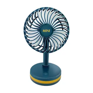 Wovilon Portable Fan Desk Fan Small Fan Mini Fan Portable Desktop Small Fan Mini Handheld Fan with Led Light Holder Usb Rechargeable Desktop Fan Portable Fan Home Office Travel
