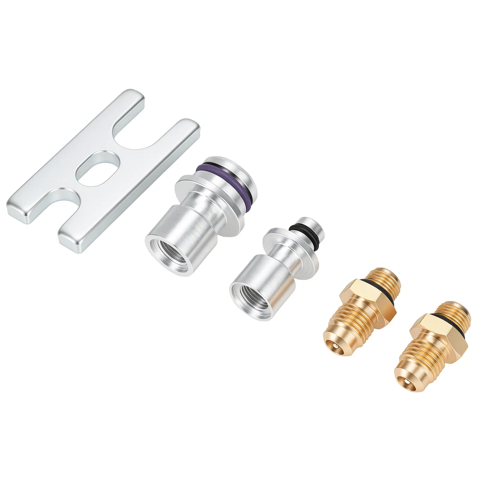 GJANSH Automotive AC Leak Test Plugs, Refrigerant Line Stoppers, Car Air Conditioning Leak Detection Hose Connectors, AC System Testing Tools