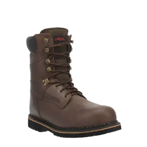 Laredo Men's Chain Dark Brown Electrical Round Steel Toe Work Boots 88344