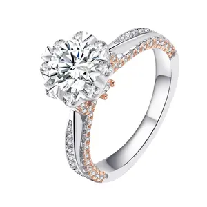 #37（Gigi）925 Sterling Silver Synthetic Moissanite Ring