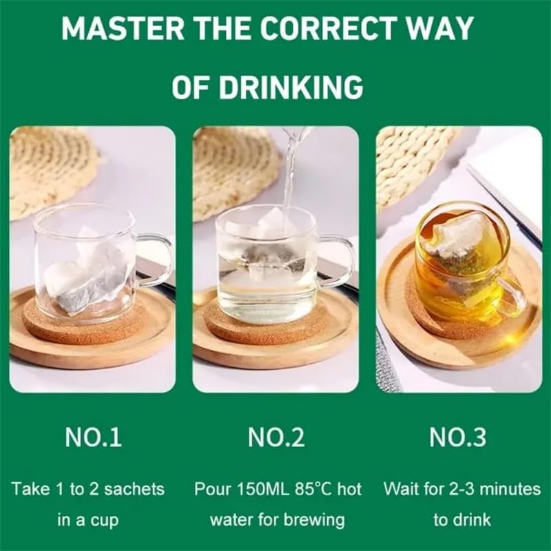 30 bags Kidney Tea,  Turmeric Kidneys Teabag Formula Ginseng Eight Treasure, Turmeric Kidney Cleanse Detox & Repair Tea, Ginseng Goji Berry Mulberry Herbal Teabags For Men