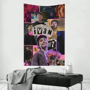 Ivan Music Cornejo Tapestry Custom Decorative Wall Flannel Tapestry Gift Wall Hanging for Bedroom, Living Room, Dorm or Office Decoration - Lightweight Fabric Art for Indoor and Outdoor