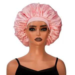 YMSGIRL 2pcs Waterproof Shower Caps, Elastic Reusable Bathing Hair Cap Environmental Friendly Hair Bath Caps For Women's Daily Care, Random Color