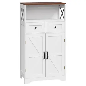 Segawe Freestanding Storage Cabinet with Doors & Drawers Pantry Organizer for Kitchen, Laundry, Living Room, Bedroom