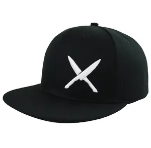 Knives Flat Bill Snapback Hats for Men Women, Adjustable Cotton Embroidered Chef Baseball Caps outdoor sun unique headwear cheap hat baseball hat