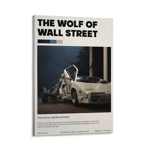 Auetrcls The Wolf of Wall Street Poster - 8"x12" to 24"x36" Lightweight Art Prints on Premium Archival Paper - New boxing Vintage Stick Season Lyric study decor