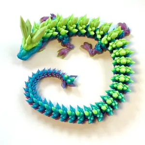 Large Crystal Dragons - 3D Printed Articulating Large Crystal Dragons - 3D Printed Articulating