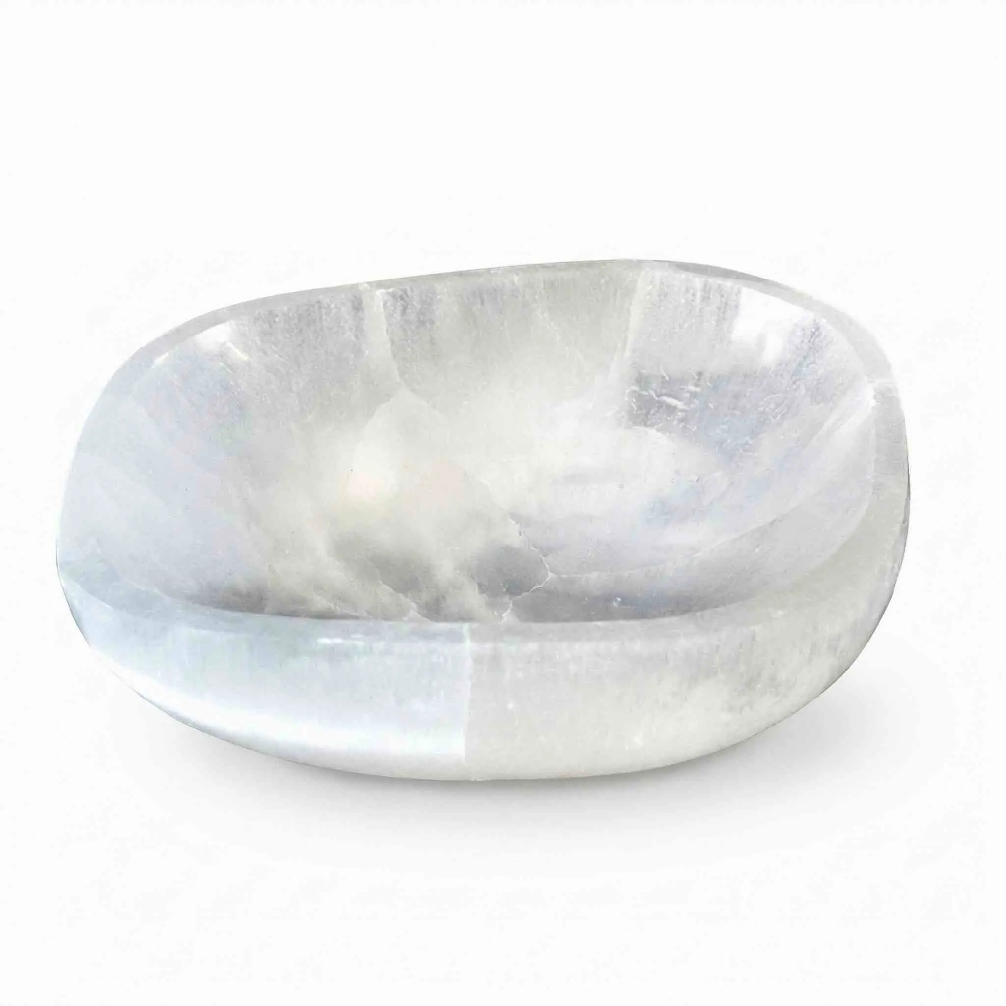 Medium Selenite Altar Bowl — Energy Cleansing &amp; Crystal Charging Dish