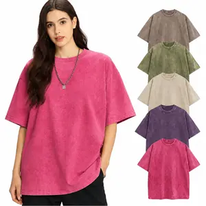 1 Pack Women’s Oversized Marbled T-Shirt Casual Loose Summer Tee Soft Cotton Top