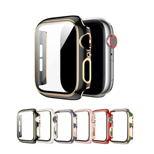 Watch Case with Screen Protector, 1pc Anti-scratch Smart Watch Protective Case, Wearable Accessories Compatible with Apple Watch, Watch Screen Cover