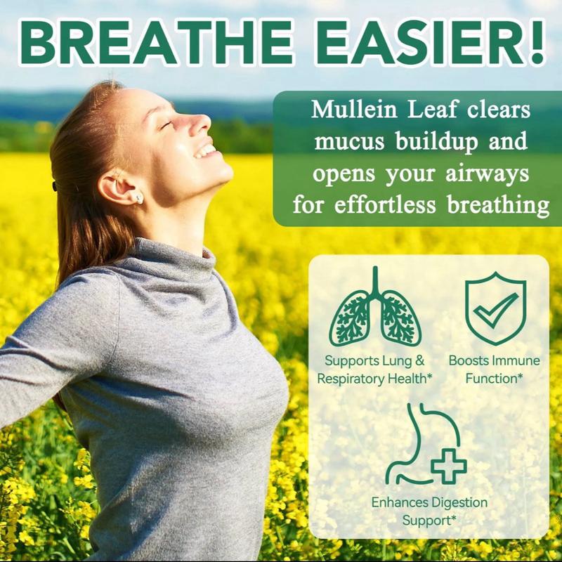 Mullein Gummies,Daily Respiratory Health Gummies 2000mg Mullein Leaf herb Extract , gummies for lung cleanse