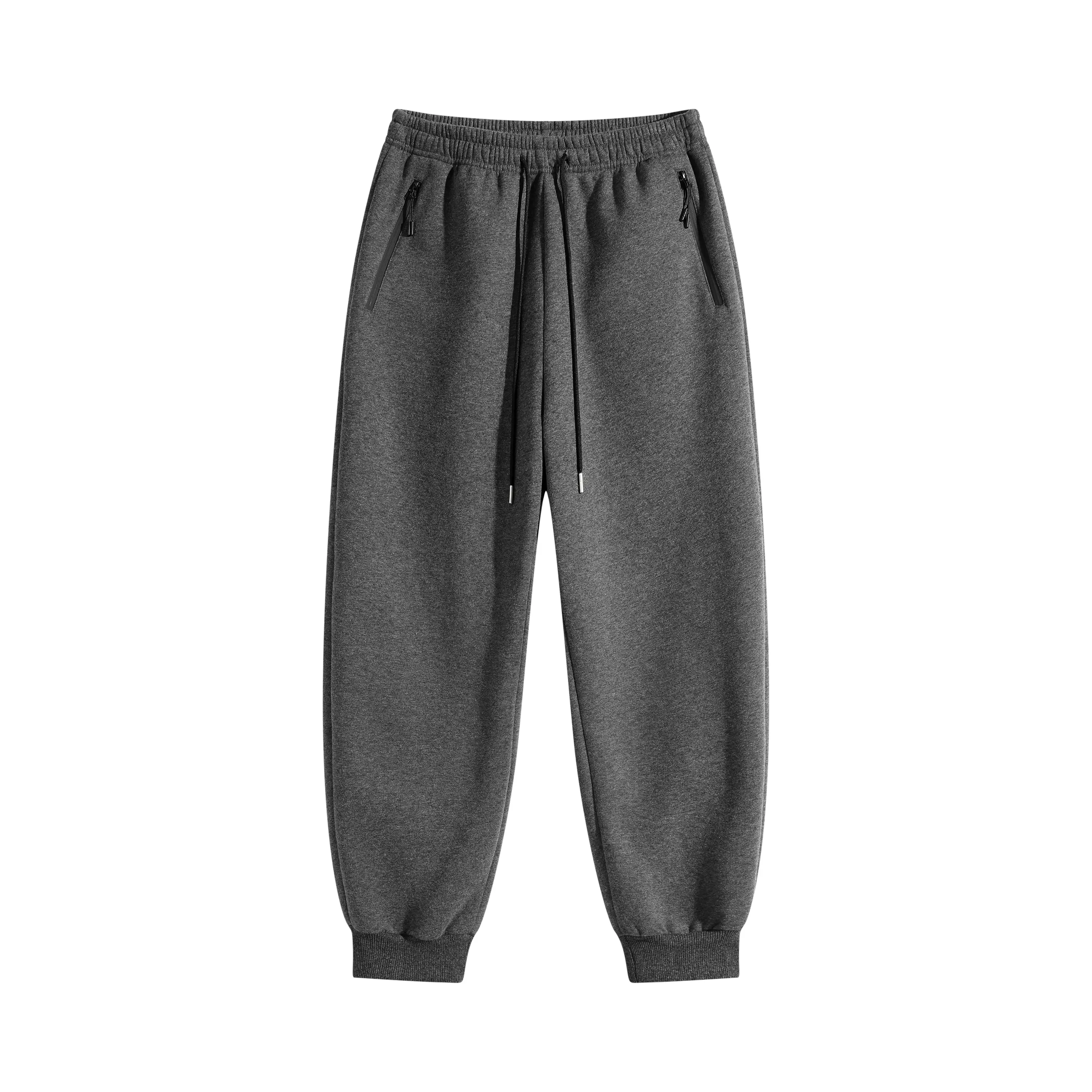 3-Piece Set Breathable Cotton Track Joggers, Elastic Waist Cuffed Sweatpants with Anti-Theft Zippered Pockets 3-Piece Set Breathable Cotton Track Joggers, Elastic Waist Cuffed Sweatpants with Anti-Theft Zippered Pockets