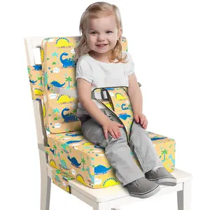 Booster Seat for Dining Table, Toddler Booster Seat for Dining Table with Safety Buckles, Anti-Scratch Easy Cleaning Kids Toddler Booster Seat for Table
