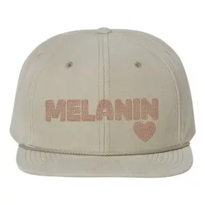 Melanin Love Heart Rhinestone Hat Patch (1 Patch)