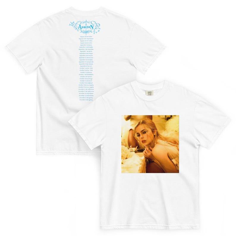 Cute Addison Tour T-Shirt Outdoors Lightweight Comfortable USA Printed Light Fabric Machine Washable Next Day Shipping