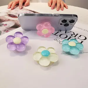 Stylish Floral Phone Stand, Phone Grip Holder, -Inspired Adhesive Design, Desktop Mount, Enhance Your Desk Setup, Perfect Gift Idea