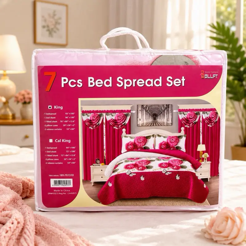 6 bedspread  7 pieces