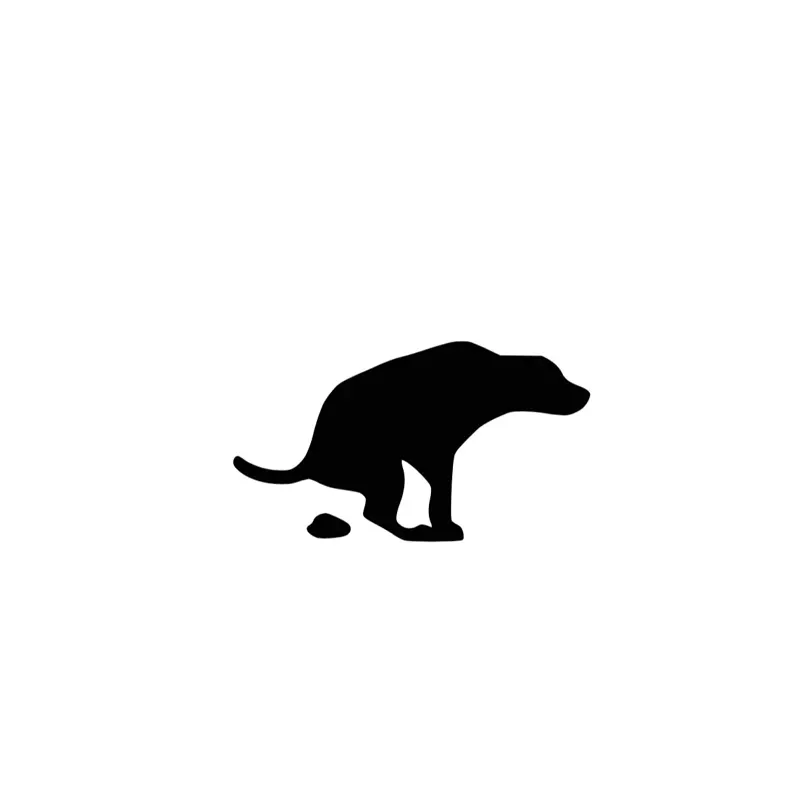 Dog Dump Decal - Silhouette Design for Trucks, Cars, and More