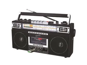 Supersonic SC-3201BT-BK 4 Band Radio & Cassette Player + Cassette To Mp3 Converter & Bluetooth (Black)