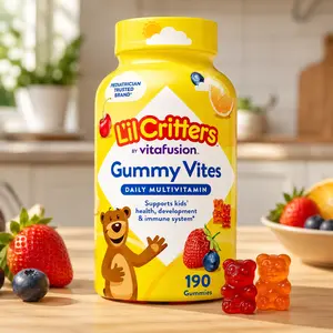 Kids Daily Multivitamin Gummies for Ages 2+, Assorted Fruit Flavors, Vitamin C & D Immune Support, Chewable Gummy Vitamins, 190 Count