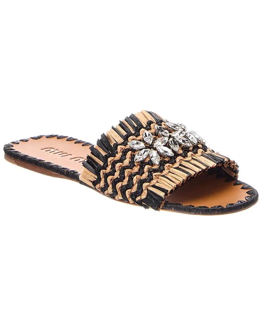 Miu Miu Raffia Sandal