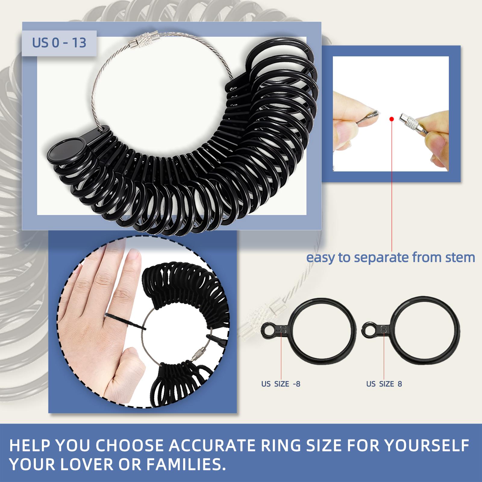 Complete Ring Sizing Kit  Professional Ring Mandrel & Hammer Set for Jewelry Making Resizing & Polishing