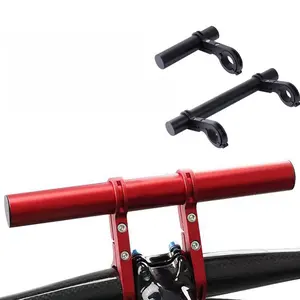 Bike Bicycle Double Handlebar Extender Extension,11.8"(30 cm) Aluminum alloy Super Long Bracket Accessories,For Bike Mounts,Extender Bars, Headlights,Light Lamp