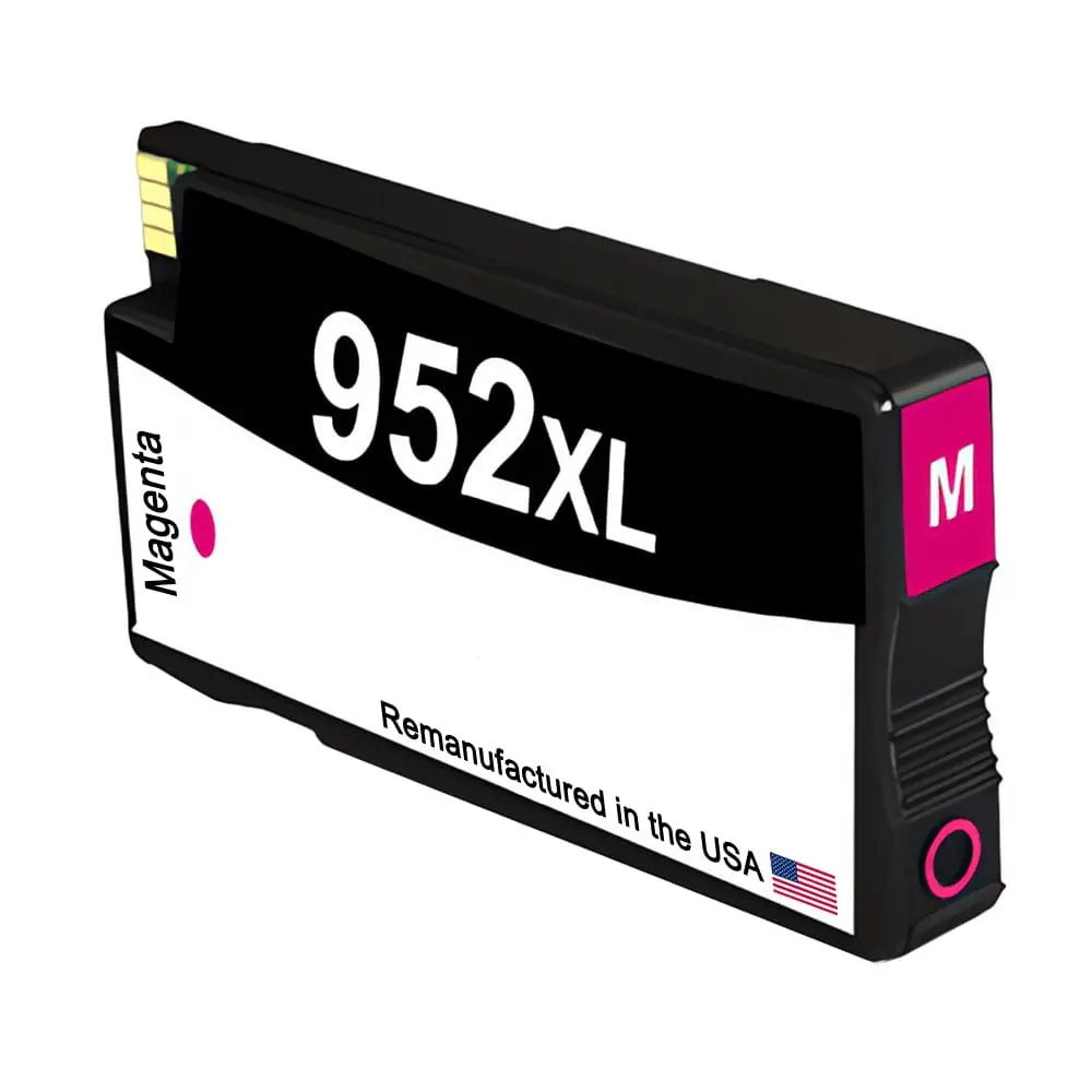 U.S. Remanufactured for HP 952XL (L0S64AN) Magenta Ink Cartridge New Chip