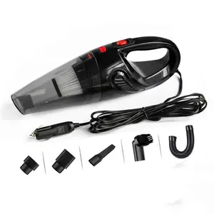 Handheld corded vacuum cleaner, suitable for cars and homes, with powerful suction to easily remove dust, debris, and pet hair; a lightweight household cleaning tool.