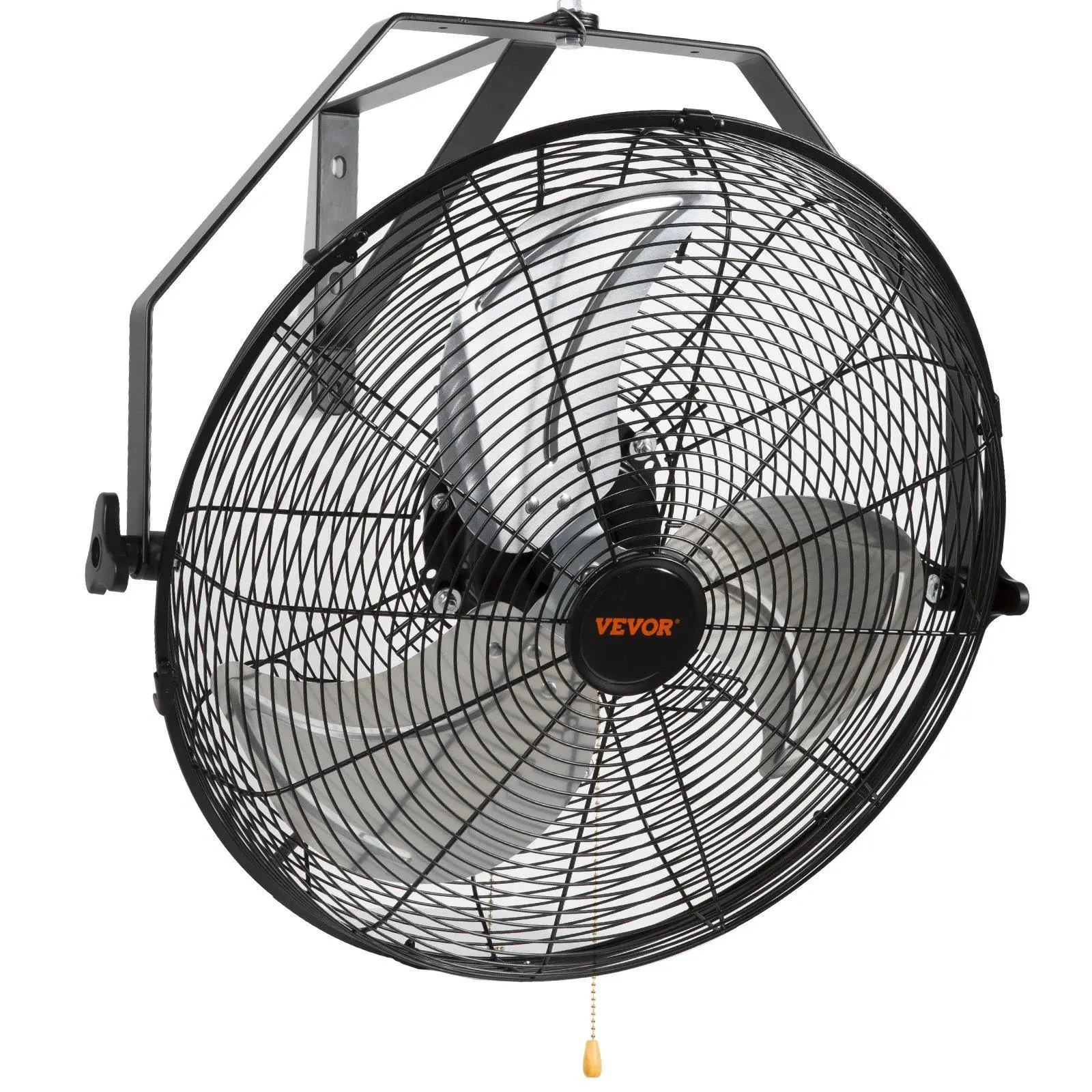 【Summerfinds】VEVOR Wall Mount Fan Waterproof IP44, 3-speed High Velocity Max. 4150 CFM, Industrial Wall Fan, Commercial or Residential for Warehouse, Greenhouse, Workshop, Patio, Black, ETL Listed  VEVOR Super Brand Day