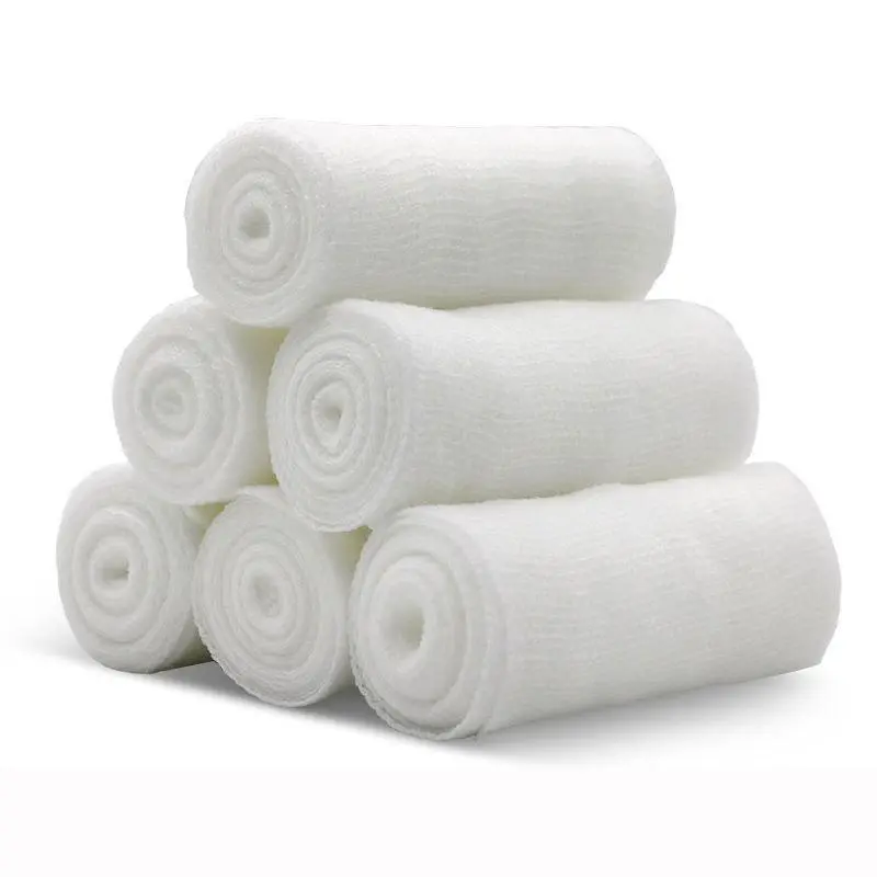 Bandage Roll, 12pcs/set Elastic Rolled Gauze Bandage for Wounds Dressing, Hand Wrap for Boxing, Martial Arts, Sports & Outdoor Accessories, Emergency Supplies