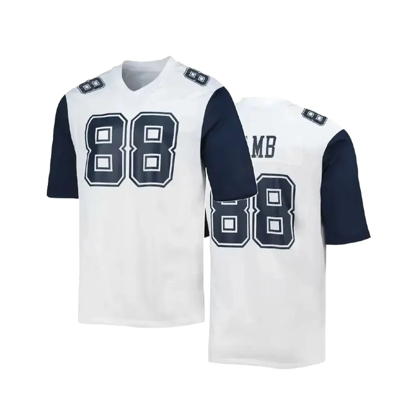 Men's Loose Fit Football Jersey Baseball - #88 V-Neck Mesh Athletic Wear, Number Jersey Baseball with Graphic Design, Breathable Mesh PE4