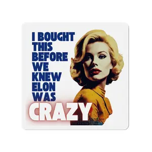 Tesla Owners Die-Cut Car Magnet, Before Elon Musk Quote Car Bumper Sticker, Electric Car Accessories, Funny Vehicle Decal, Cool Gift for Tech