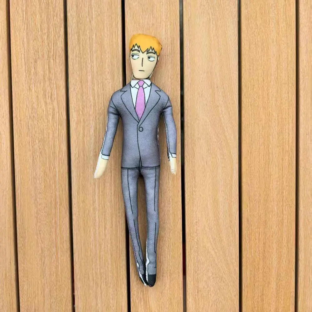 Anime Mob Psycho 100 Soft PP Cotton Plush Dolls - 10-28cm Kageyama Shigeo/Reigen Arataka Character Figures, Abstract Soft DIY Felt Craft Keychain Pendants, Christmas Star Desk Decor Gifts
