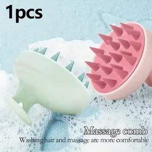 Soft Silicone Hair Massage Brush, Silicone Shampoo Hair Brush, Hair Washing Comb, Exfoliates Scalp Dead Skin, Exfoliating Brush, Soft and Comfortable