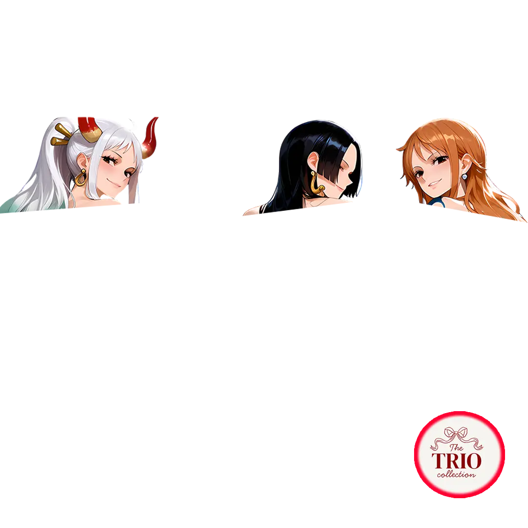 Legendary Pirate Heroine Trio Anime Vinyl Sticker Waterproof Decal Adventure Female Character Group Laptop Water Bottle Gift