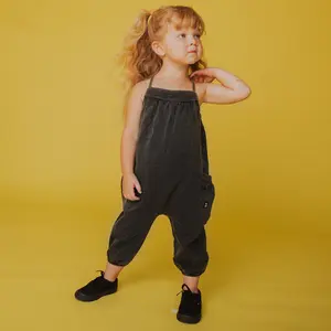 Strappy Jumper - 'Washed Black Denim'