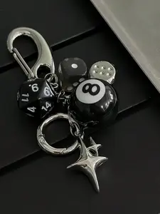 Star Design DIY Pendant, Handmade Vintage Style Keychain Accessory, Unique Car Decoration Gift Idea, Creative Jewelry for Women & Men
